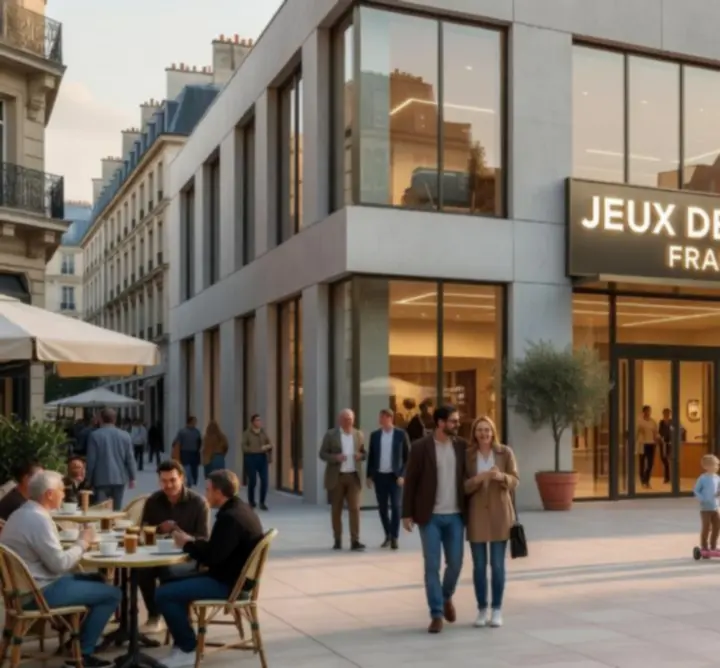 Façade moderne de ES-TF Ewa Sobańska dans un quartier animé de Paris